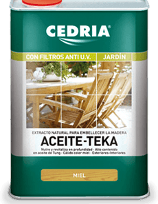 Tratamiento de Madera. Cedria Aceite Teka Miel